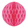 BOULE ALVÉOLÉE 12CM NEON ROSE