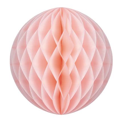 BOULE ALVEOLEE 20CM ROSE VINTAGE