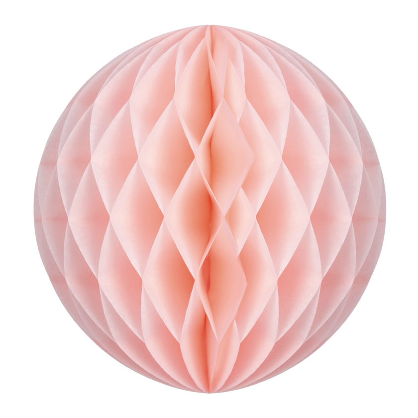 BOULE ALVÉOLÉE 12CM ROSE VINTAGE