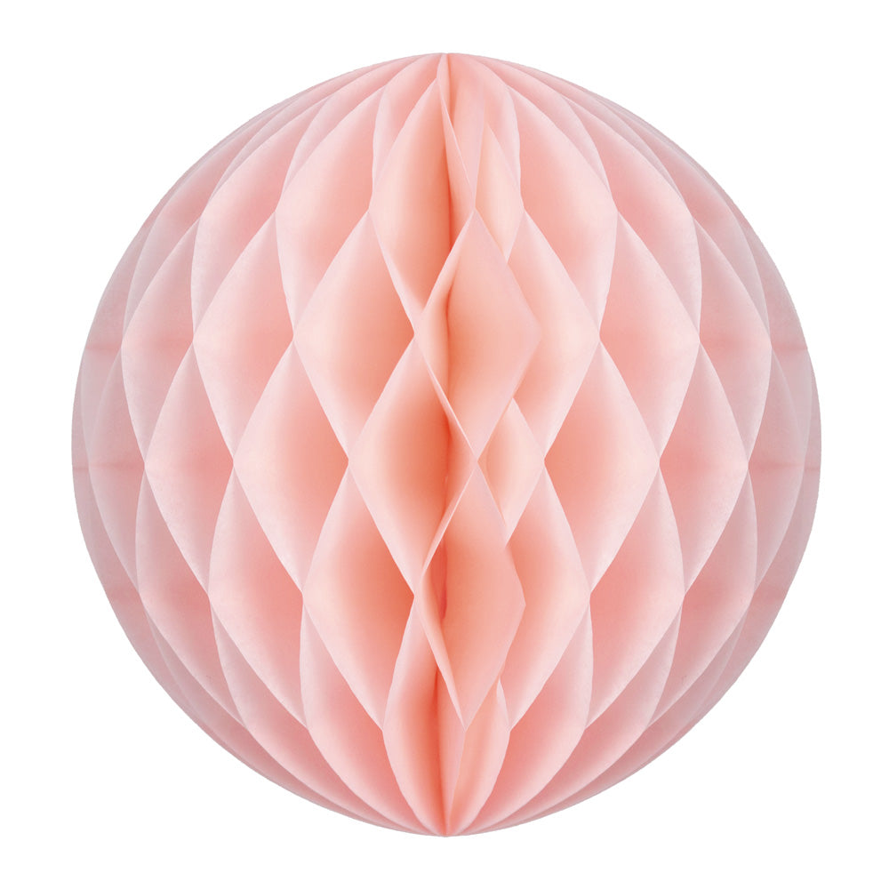 BOULE ALVÉOLÉE 30CM ROSE VINTAGE