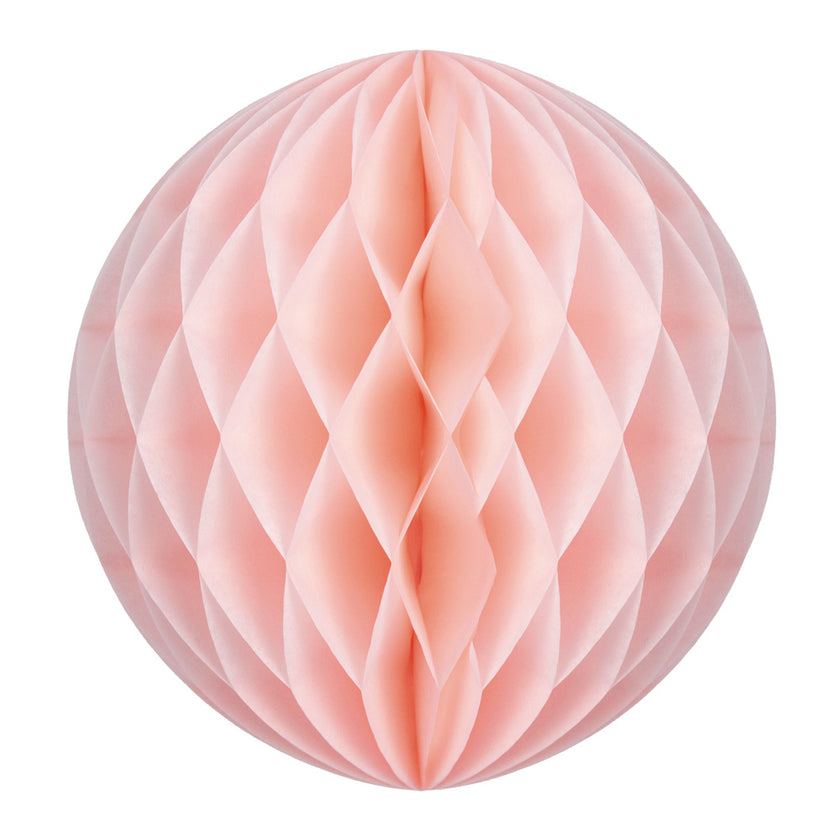 BOULE ALVÉOLÉE 30CM ROSE VINTAGE