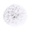 POMPON SATIN 40CM BLANC