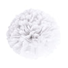 POMPON SATIN 40CM BLANC