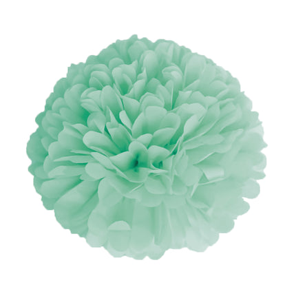 POMPON SATIN 40CM CELADON