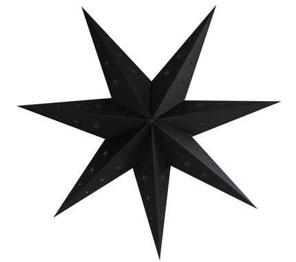 LANTERNE ÉTOILE XL 70CM NOIRE
