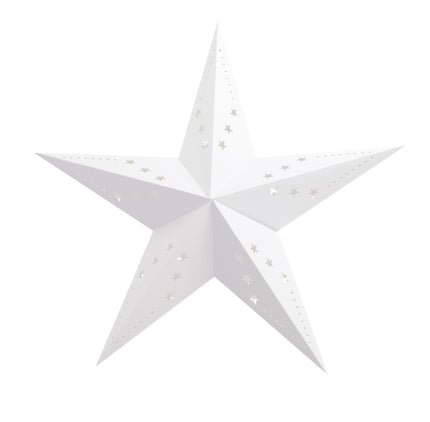 LANTERNE ÉTOILE 60CM BLANCHE