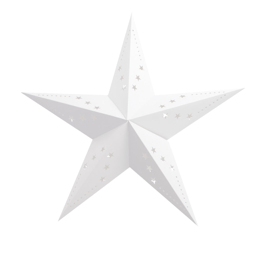 LANTERNE ÉTOILE 60CM BLANCHE
