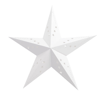 LANTERNE ÉTOILE 60CM BLANCHE