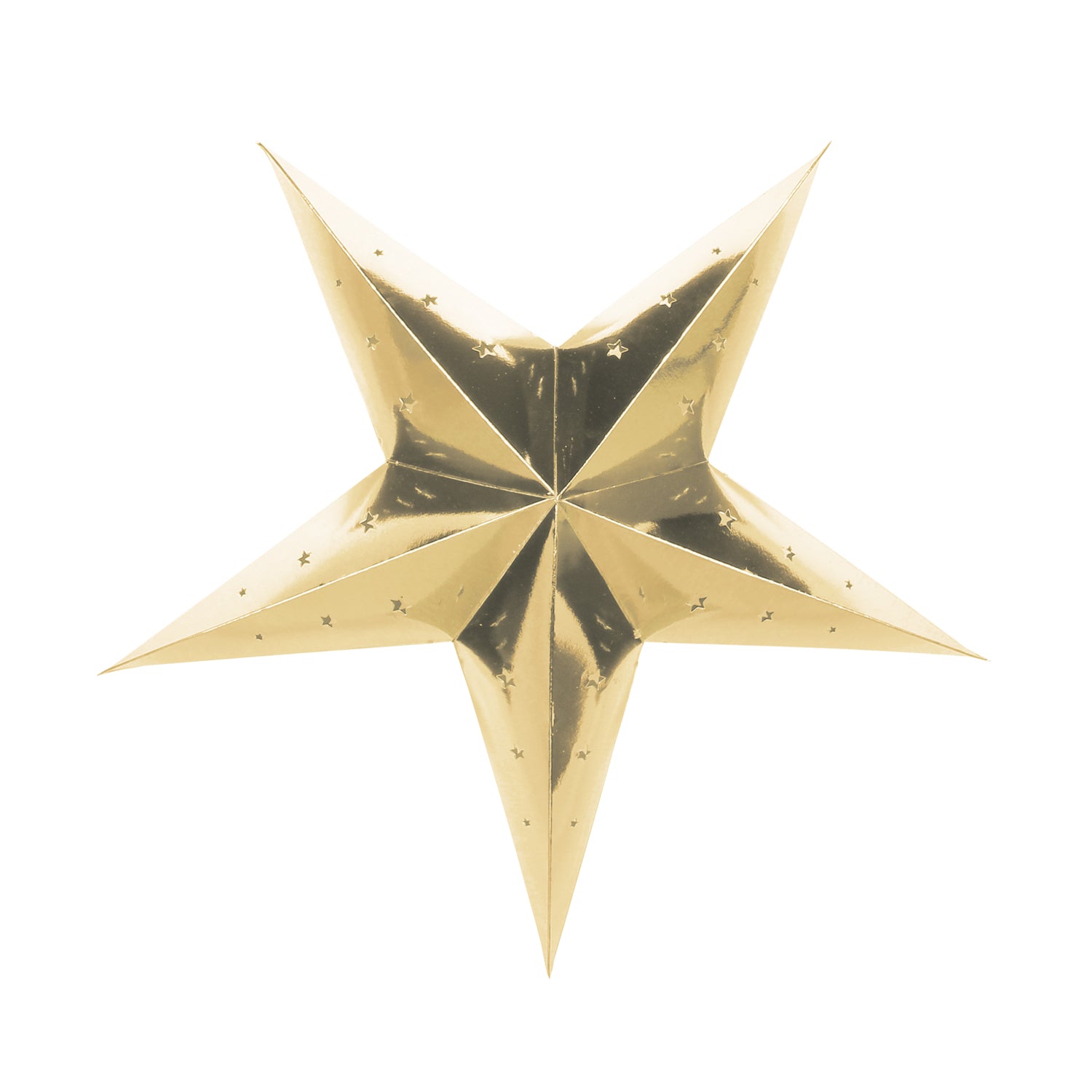 LANTERNE ÉTOILE 30CM DOREE