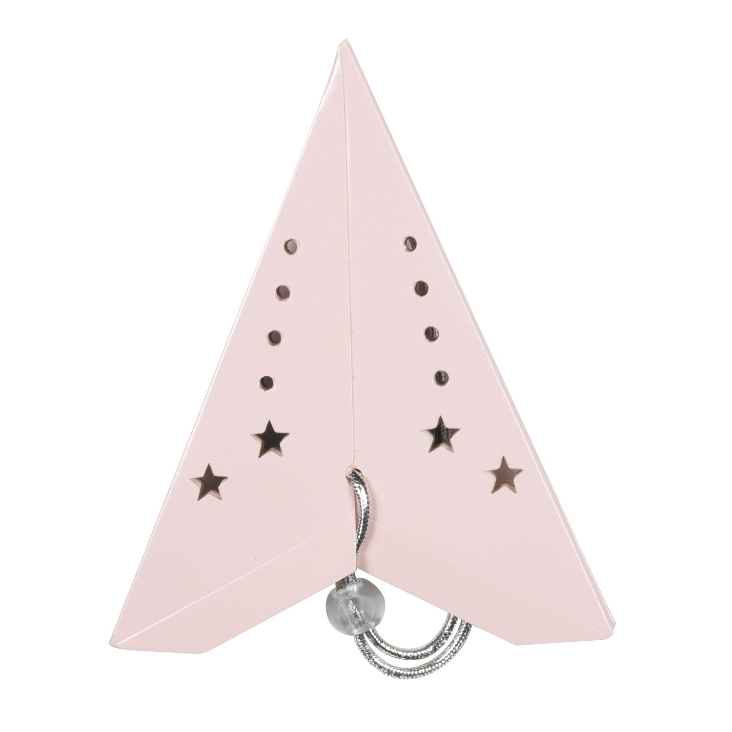 LANTERNE ÉTOILE 30CM ROSE PASTEL