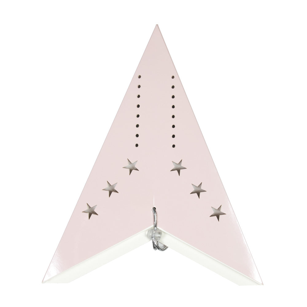 LANTERNE ÉTOILE 60CM ROSE PASTEL