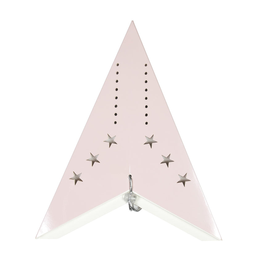 LANTERNE ÉTOILE 60CM ROSE PASTEL