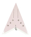 LANTERNE ÉTOILE 60CM ROSE PASTEL