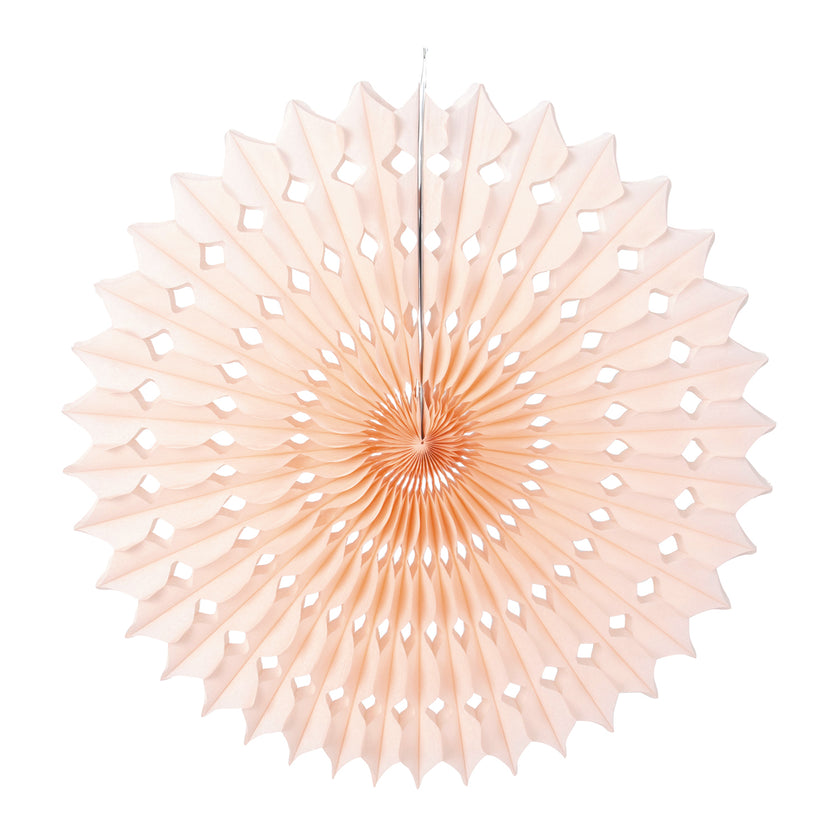 ÉVENTAIL ROSE VINTAGE 53 CM