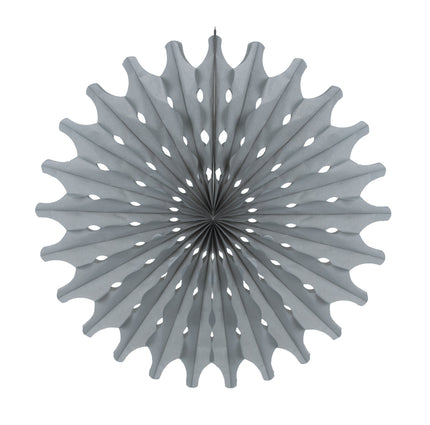 ÉVENTAIL GRIS 53CM