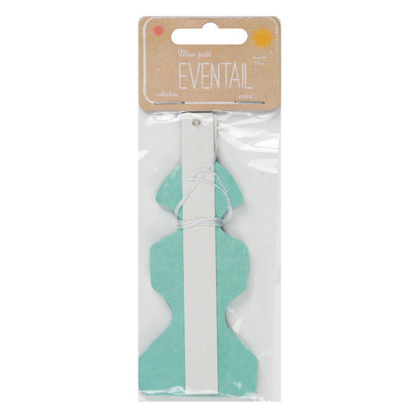 MINI ÉVENTAIL CELADON 20CM