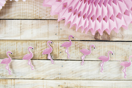 GUIRLANDE FLAMANT ROSE 3M