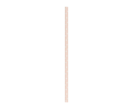 SET 10 PAILLES ROSE PASTEL A POIS BLANCS