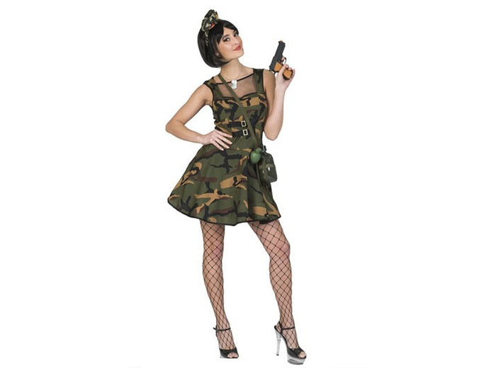 robe camouflage army femme taille l