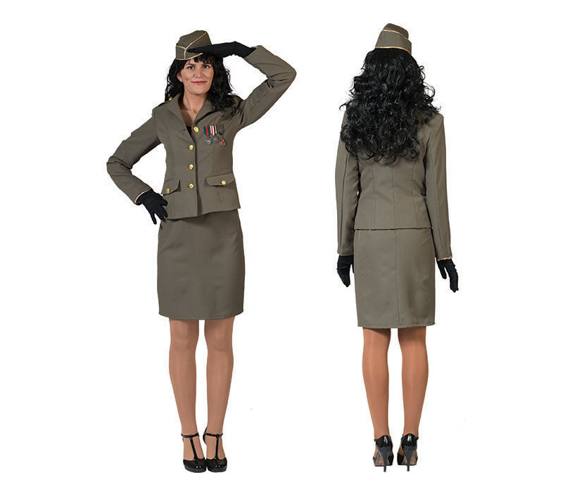 déguisement femme militaire 3pcs taille l