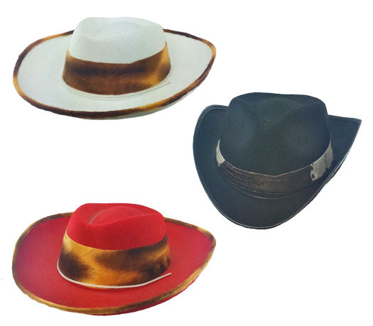 chapeau cowboy avec bandeau vache pour enfant mix