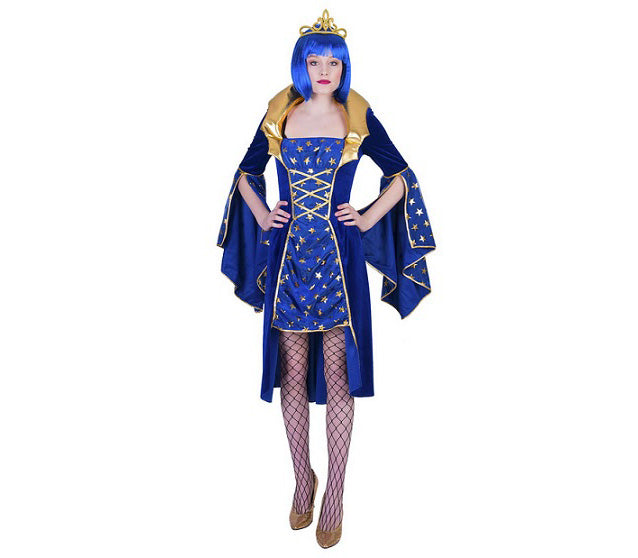 déguisement de magicienne sorcière bleu taille l