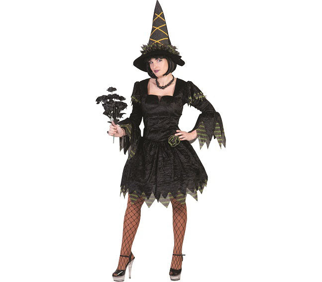 déguisement de sorcière noir adulte taille s/m
