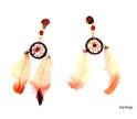 boucles d''oreilles attrape rêves indien