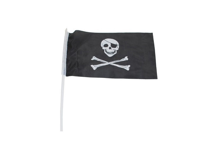 drapeau de pirate avec baguette 30x45cm