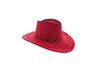 chapeau cowboy imitation cuir rouge pour enfant