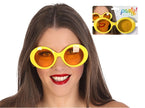 lunettes rondes rétro vintage jaune adulte