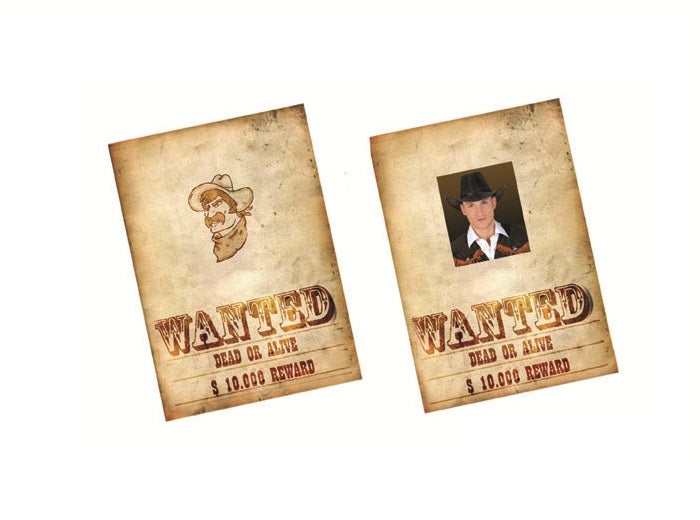 panneau wanted 29x41cm