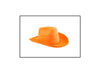 chapeau cowboy velours orange adulte