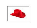 chapeau cowboy velours rouge adulte