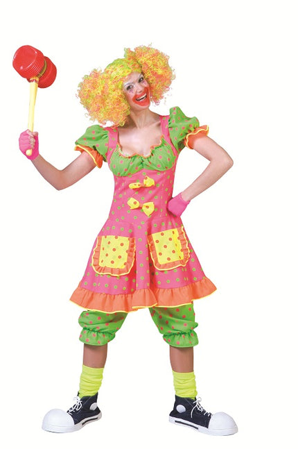 déguisement femme clown fluo taille xl
