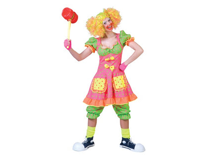 déguisement femme clown fluo taille l
