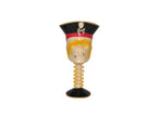 verre sur pied pirate avec chapeau 18cm