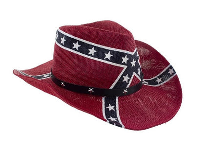 chapeau cowboy rebel/sudiste adulte luxe