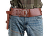 ceinture avec un holster simili cuir brun adulte