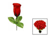 fleur artificielle bouton de rose rouge 28cm