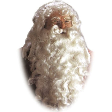 Perruque et barbe blanche père noël impérial