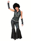 combinaison disco à sequins noir femme taille l