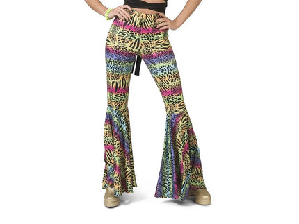 pantalon pattes d''éléphant multicolore femme taille l