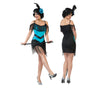 robe charleston bleu et noir 2pcs taille s/m