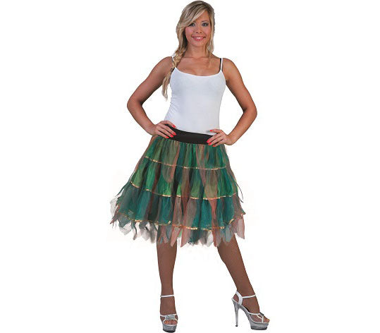 jupe tutu volante vert et or femme taille unique