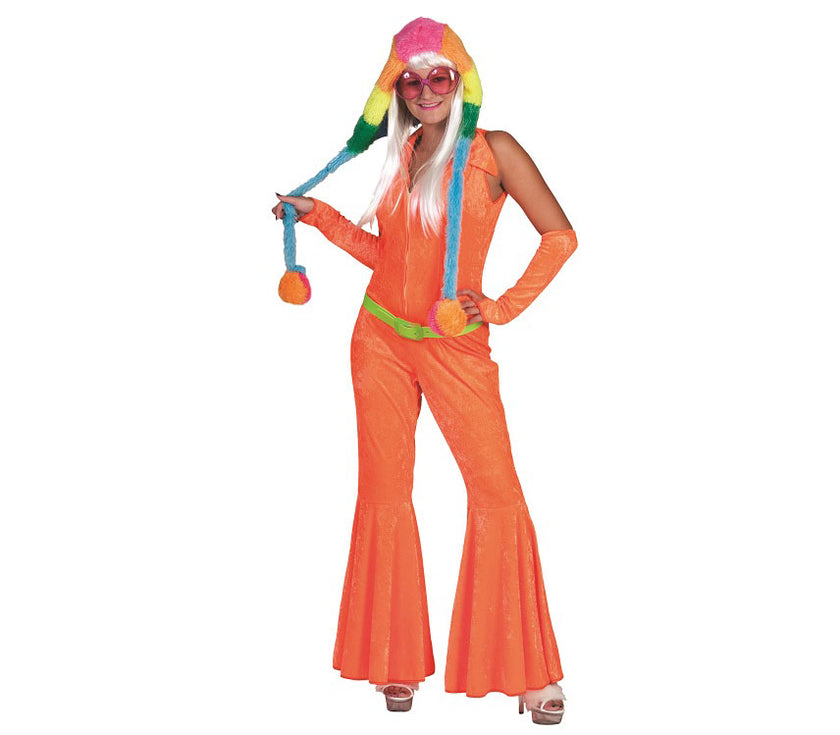 combinaison flashy orange femme taille s/m