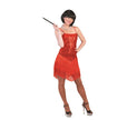 robe charleston à sequins rouge t32/34