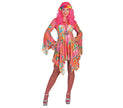 déguisement hippie psychadelic femme taille s/m