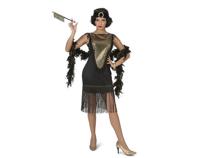 robe charleston gatsby girl noir & or femme taille s/m