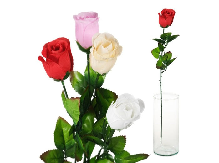 fleur artificielle rose baccara mix 65cm